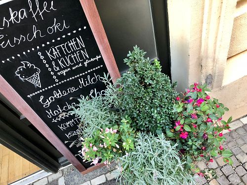 outside at TONIS in Leipzig