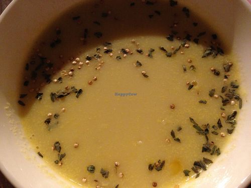 Corn soup at Hourglass in Nagoya