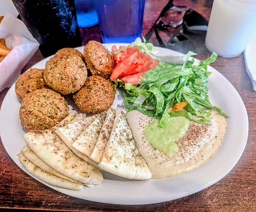 Falafel plate at The Sahara Cafe in Manitou Springs