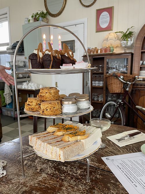 3 layers at Hidden Treasure Tea Room in Exeter