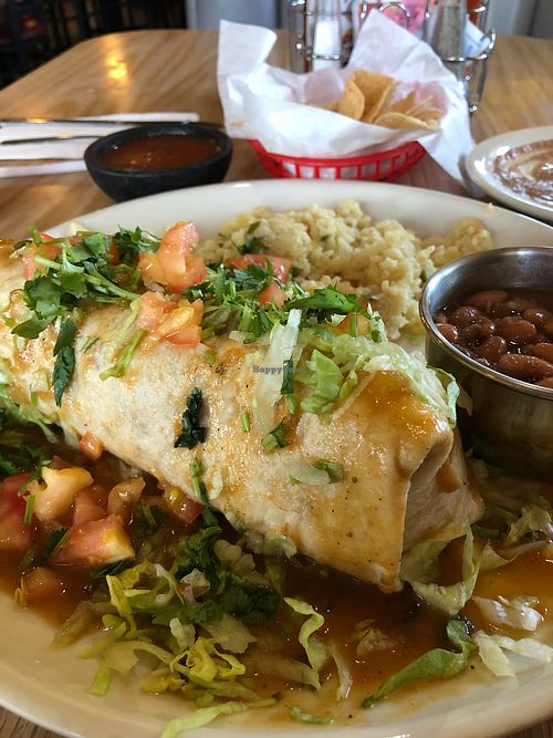 Macho Vegi Burrito  at Los Mariachis in Red Bluff