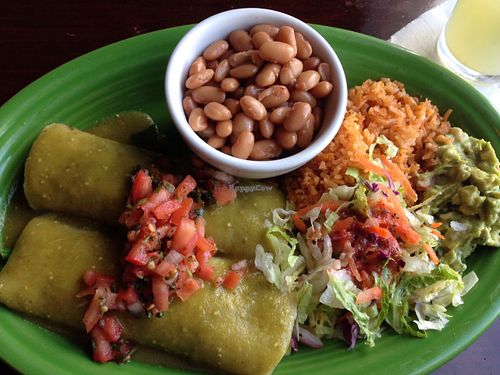 Veggie enchiladas at La Casa Restaurant in Sonoma
