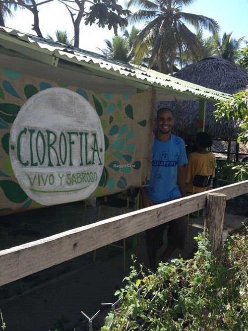 We thank Papo and his wife for all their hard work running a vegan café...bravo! at Clorofila in Cabarete
