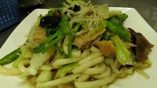 fried oo-long noodles at Ru Su Jia Zhen - VegeCherish in New Taipei City