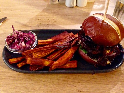 mushroom burger  at Avery & Co in Dundee