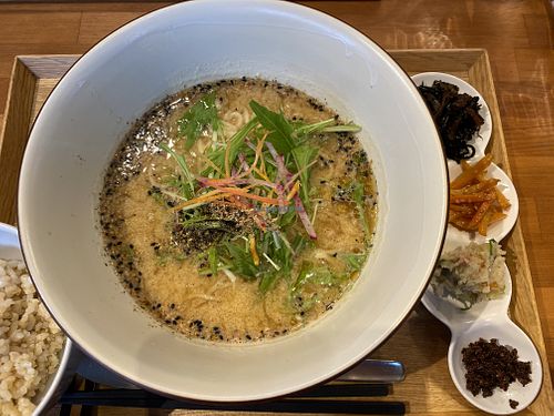 Sesame miso soup at Gomacro in Kyoto
