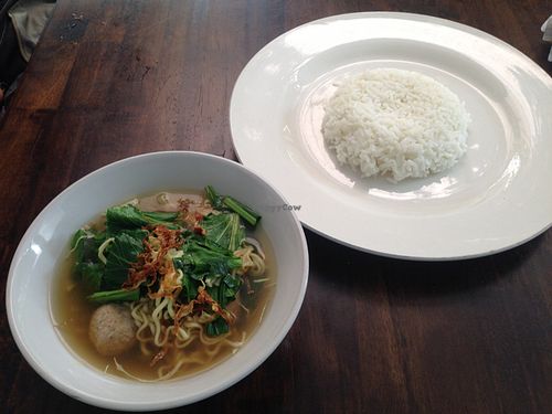 Vegan Bakso at Giridhari in Kuta