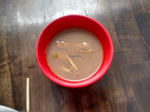 the small soap included in dish at Giridhari in Kuta