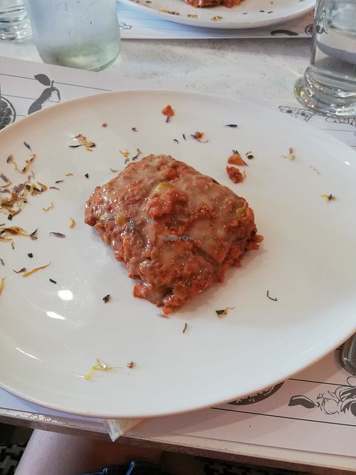 Vegan Moussaka at Bee in Lugano