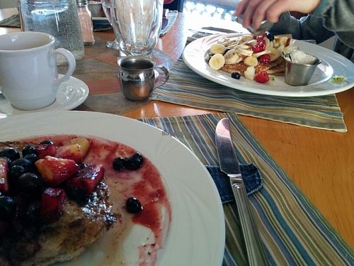 Gaufres et crèpes :) at GAÏA in Bromont