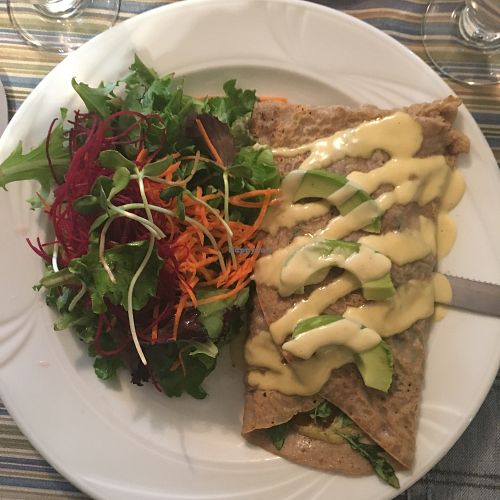 Crêpe sarrasin Alfredo at GAÏA in Bromont