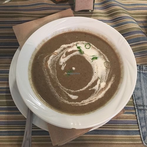 Soupe du jour aux champignons at GAÏA in Bromont