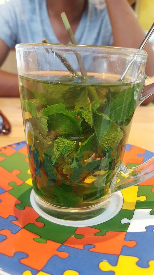 Mint tea at Bagels & Beans in Hoofddorp