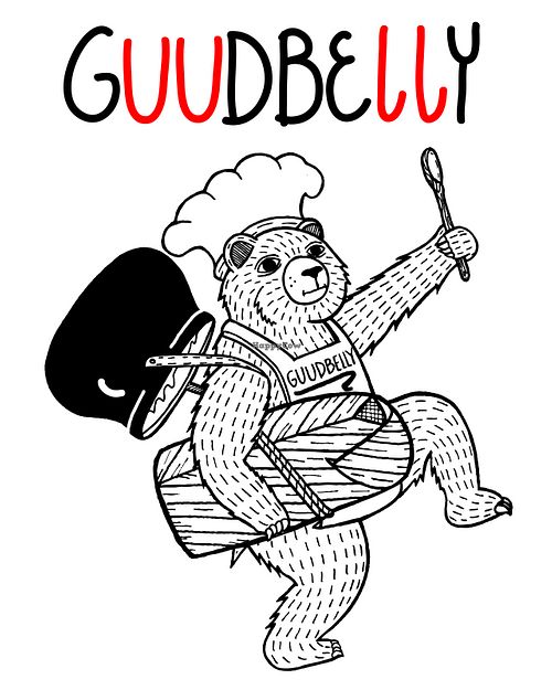 Brand logo & mascot  at Guudbelly in Houston
