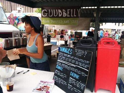 Menu at Saturday market. at Guudbelly in Houston