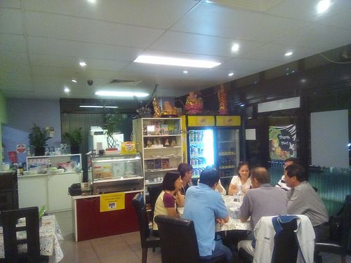 Out front at Inala Vegan Restaurant in Inala