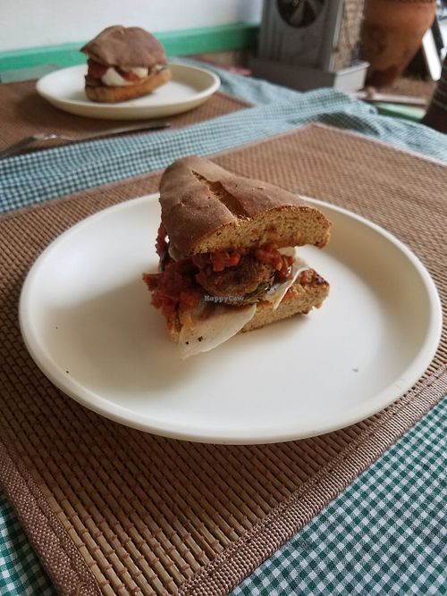 Jackfruit-ball sub at Terrasen Cafe in Hyderabad