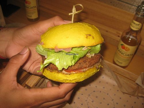 Oliseitan burger at Flower Burger - Viale Vittorio Veneto in Milan