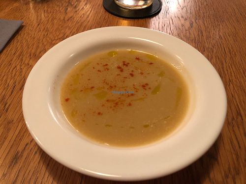 Cabbage and sun dried tomato soup at 8ablish in Tokyo