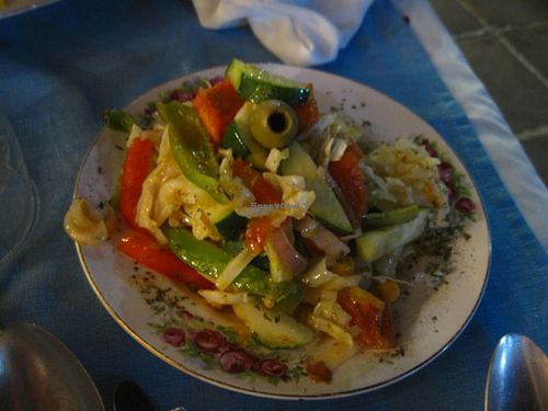 This salad was great. It was a nice change from the salads you usually get in Cuba. at Paladar Sol y Son in Trinidad