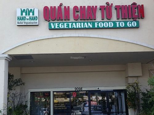 outside at Hand to Hand Vegetarian Food To Go in Westminster