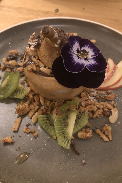 Chocolate Baked Pear at Le Potager de Charlotte in Paris