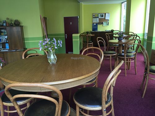 Inside of Löwenzahn restaurant (afternoon = closed) at Lowenzahn in Cottbus