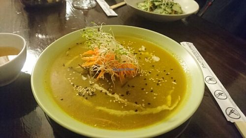 Very tasty soup! at El Buda Profano in Arequipa