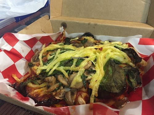 Spinach & Mushroom parma at Xpress Gourmet Pizza in Dromana