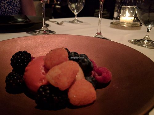 Sorbet at Canlis in Seattle