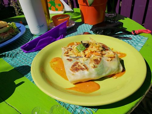veggie crepe with avocado at Viva la Pepa in El Calafate