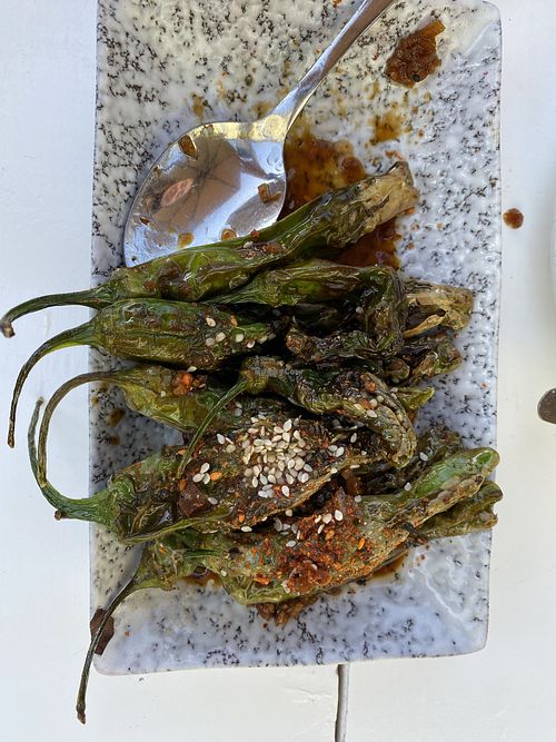 Shisito Peppers at Little Pine in Los Angeles