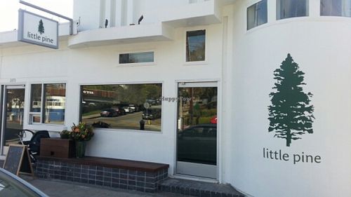 outside at Little Pine in Los Angeles