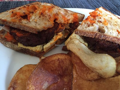 breakfast sandwich  at Little Pine in Los Angeles