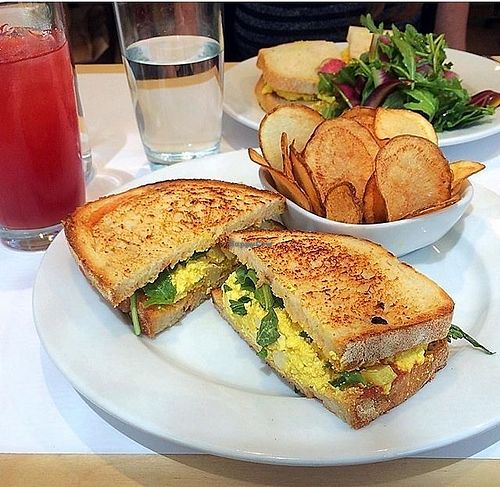 Sooo ready for some amazing vegan eggsalad sandwich brunch wonderfulness  at Little Pine in Los Angeles