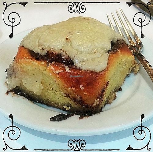 O wow! This cinnamon roll is awesome!! at Little Pine in Los Angeles