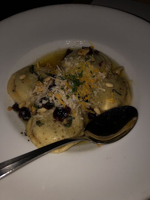 Ravioli- amazing at Little Pine in Los Angeles