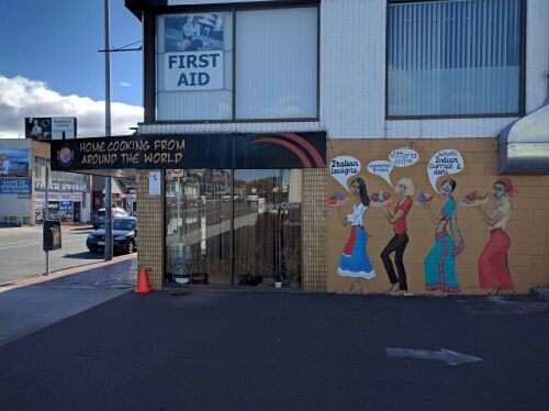 outside  at Global Kitchen in Moonah