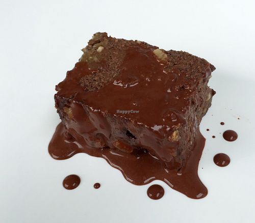 Vegan Brownie with no flour or Sugar  at Alice's Restaurant  in Chiang Mai