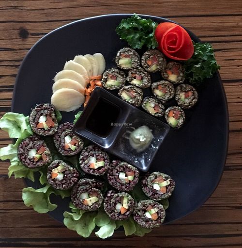 Vegan Sushi Combo Platter at Alice's Restaurant  in Chiang Mai