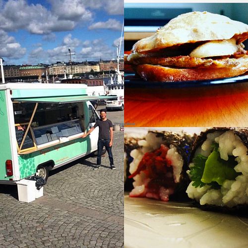 the truck, mögel goes bananas and the mögel suchi. at Mogel in Stockholm