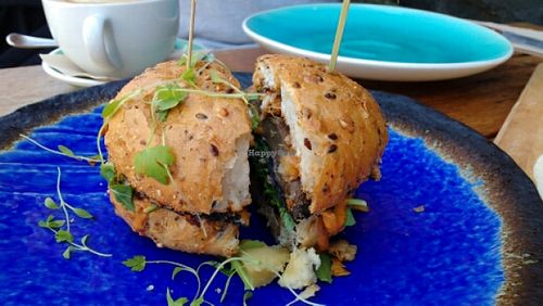 Potobello Burger at The Glass Den in Coburg