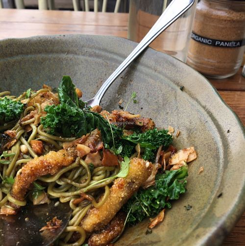 breakfast soba - one of the best vegan dishes I've eaten out at The Glass Den in Coburg