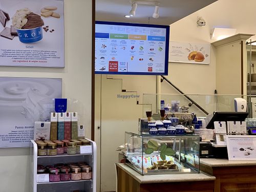 inside at Grom - Maddalena in Rome