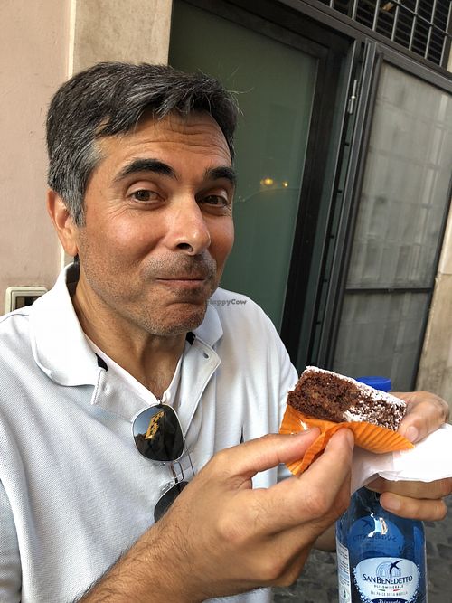 Vegan Chocolate orange pastry was just perfect.  at La Licata in Rome