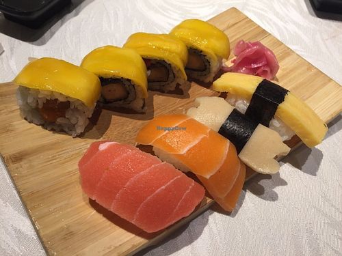 Assorted sushi set at Veg 6 in Hong Kong Island