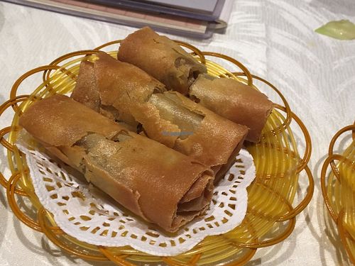 Spring rolls at Veg 6 in Hong Kong Island