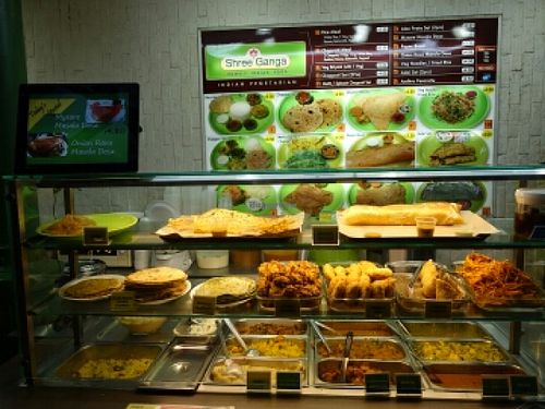 Thali dishes at Shree Ganga in Central Singapore