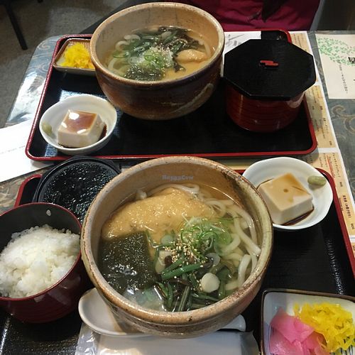 Udon set meal 1100 yen at Rokumeien in Nara
