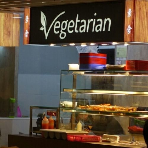 stall front  at Vegetarian at Esplanade Xchange in Central Singapore